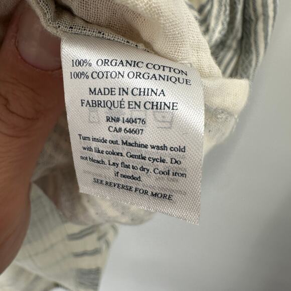 FAHERTY NWT Dream Cotton Gauze Carmel Dress in Cream Tidal Wave // S - Picture 10 of 16